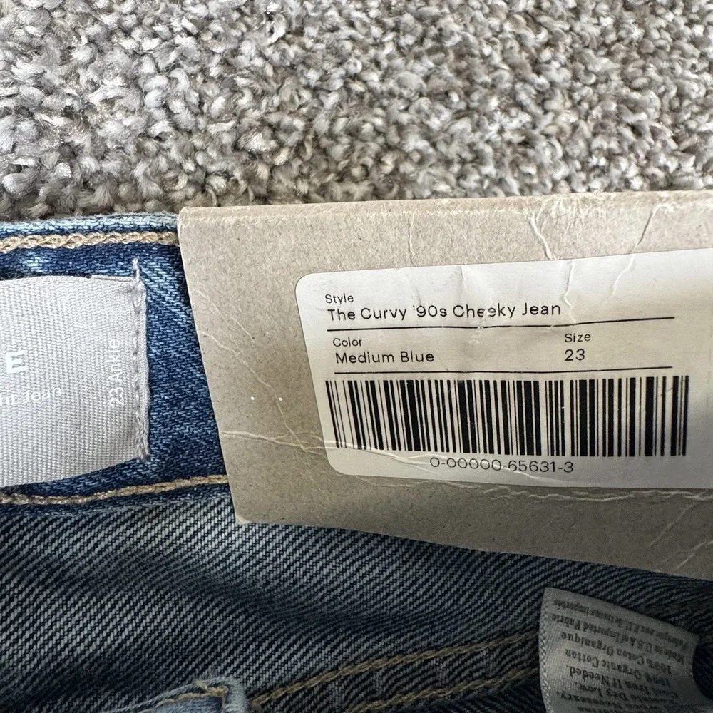 NWT Everlane The Curvy '90s Cheeky Jean High Waist Straight Leg Size 23 Regular - Picture 3 of 12